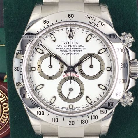 rolex daytona weißes zifferblatt|rolex daytona preise.